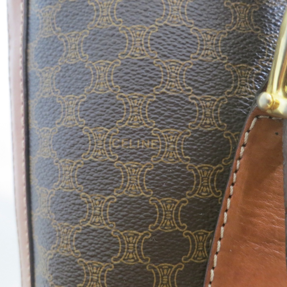 Celine Macadam Tote with COA Size Medium Vintage Circa 1970-80 - Picture 9 of 16